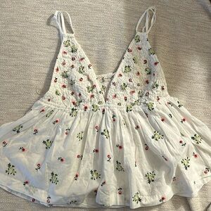 Free People Out of Town Embroidered Cami